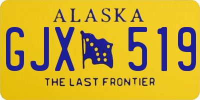 AK license plate GJX519