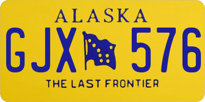 AK license plate GJX576