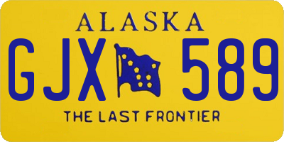 AK license plate GJX589