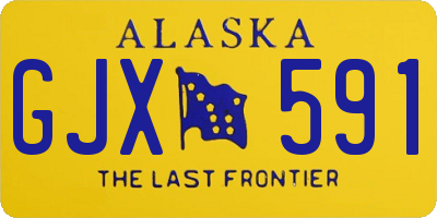 AK license plate GJX591