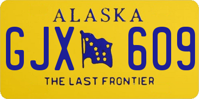 AK license plate GJX609