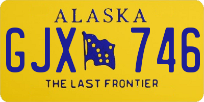 AK license plate GJX746