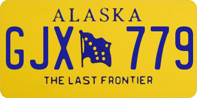 AK license plate GJX779