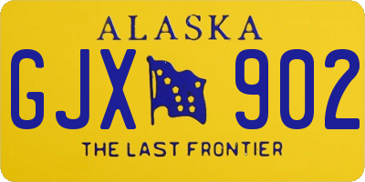 AK license plate GJX902