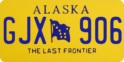 AK license plate GJX906