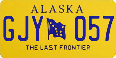 AK license plate GJY057