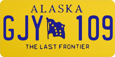 AK license plate GJY109