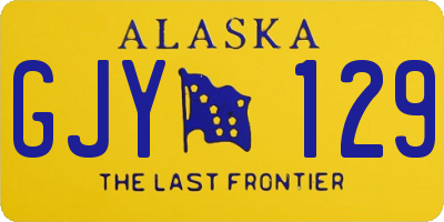 AK license plate GJY129
