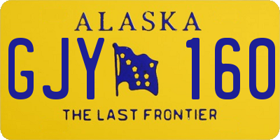 AK license plate GJY160