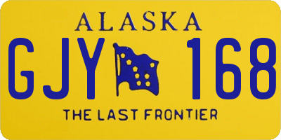AK license plate GJY168
