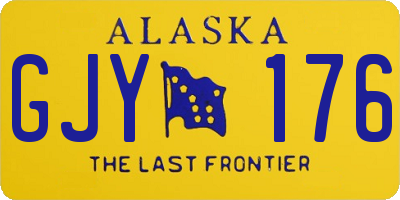 AK license plate GJY176