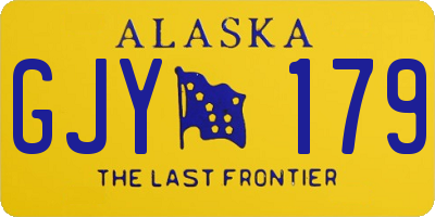AK license plate GJY179