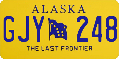 AK license plate GJY248