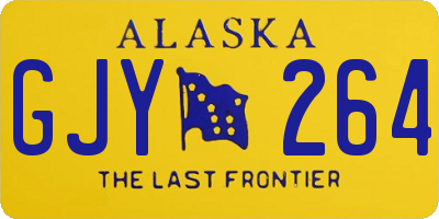 AK license plate GJY264