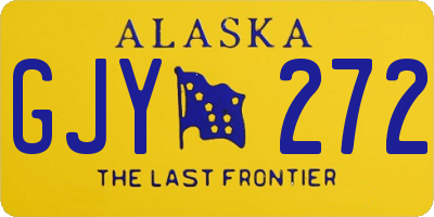 AK license plate GJY272