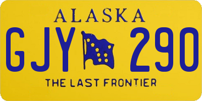 AK license plate GJY290