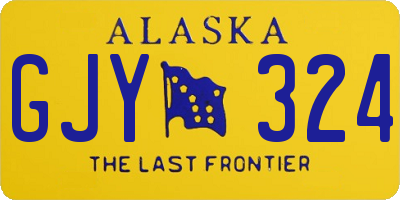 AK license plate GJY324