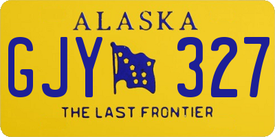 AK license plate GJY327