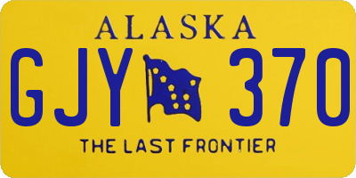 AK license plate GJY370