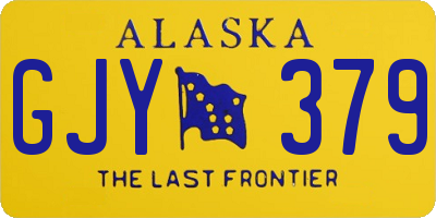 AK license plate GJY379