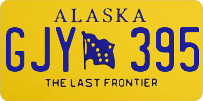 AK license plate GJY395