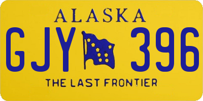 AK license plate GJY396
