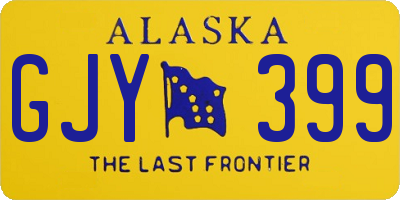 AK license plate GJY399