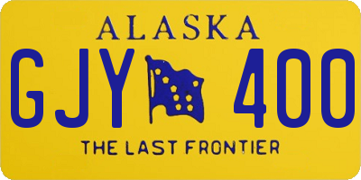 AK license plate GJY400