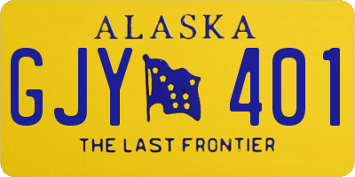 AK license plate GJY401