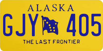 AK license plate GJY405