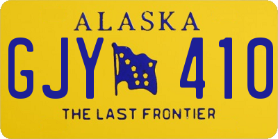 AK license plate GJY410