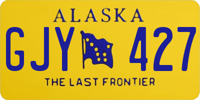 AK license plate GJY427