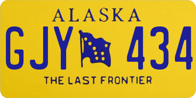 AK license plate GJY434