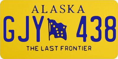 AK license plate GJY438