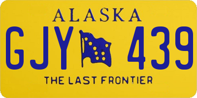 AK license plate GJY439