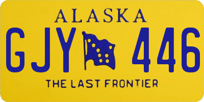 AK license plate GJY446