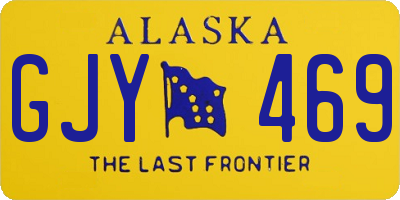 AK license plate GJY469