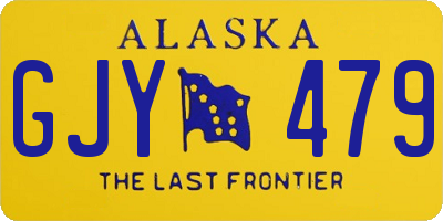 AK license plate GJY479