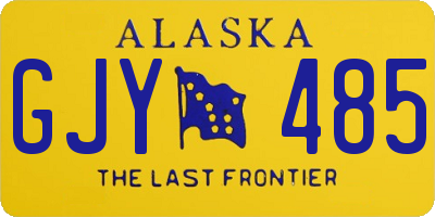 AK license plate GJY485
