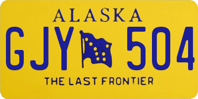 AK license plate GJY504