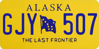 AK license plate GJY507