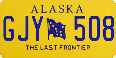 AK license plate GJY508