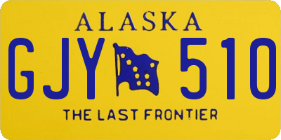 AK license plate GJY510
