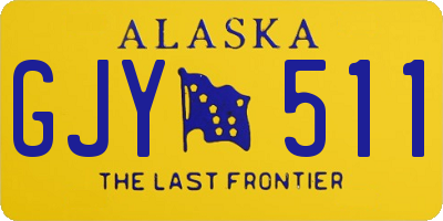 AK license plate GJY511