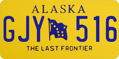 AK license plate GJY516