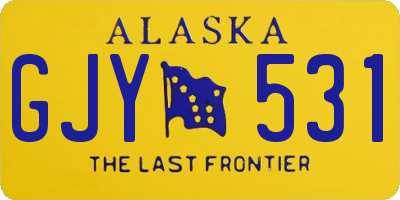 AK license plate GJY531