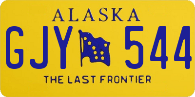 AK license plate GJY544