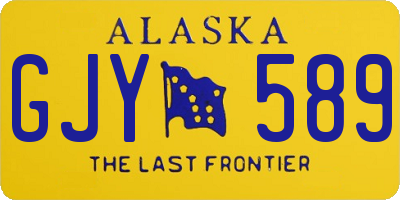 AK license plate GJY589