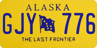 AK license plate GJY776