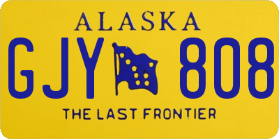 AK license plate GJY808